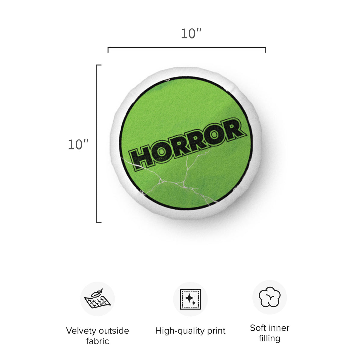 Horror VHS Sticker Pillow